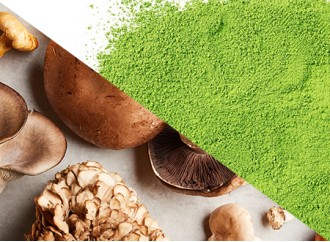 Why combine mushroom powder and matcha powder?